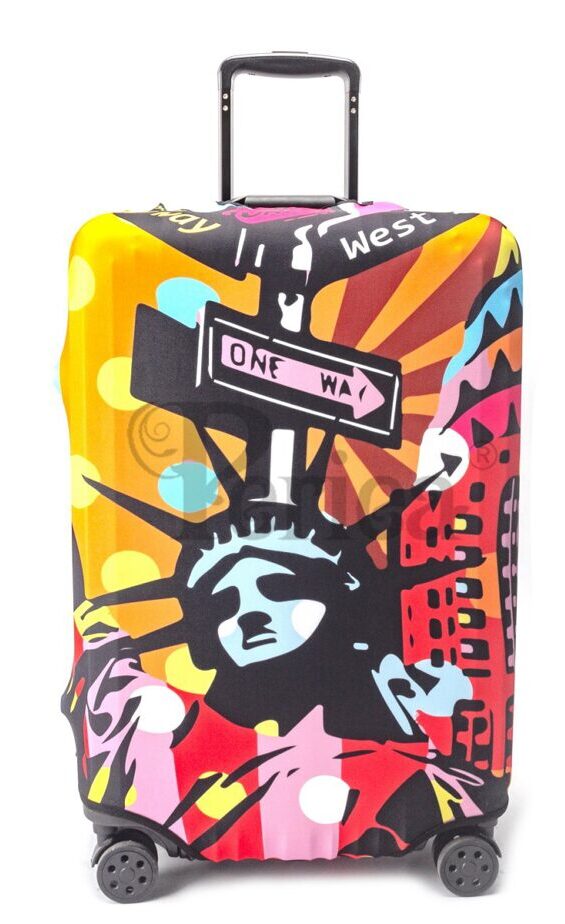 Suitcase Cover Pop Art Statue of Liberty Medium (55-60 cm)