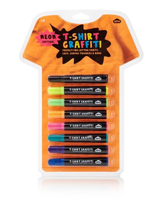 Neon T-Shirt Graffiti Pens - Neon Textile Pens